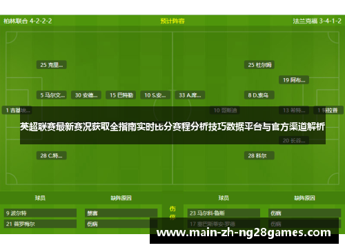 英超联赛最新赛况获取全指南实时比分赛程分析技巧数据平台与官方渠道解析 英超联赛最新赛况获取全指南实时比分赛程分析技巧数据平台与官方渠道解析